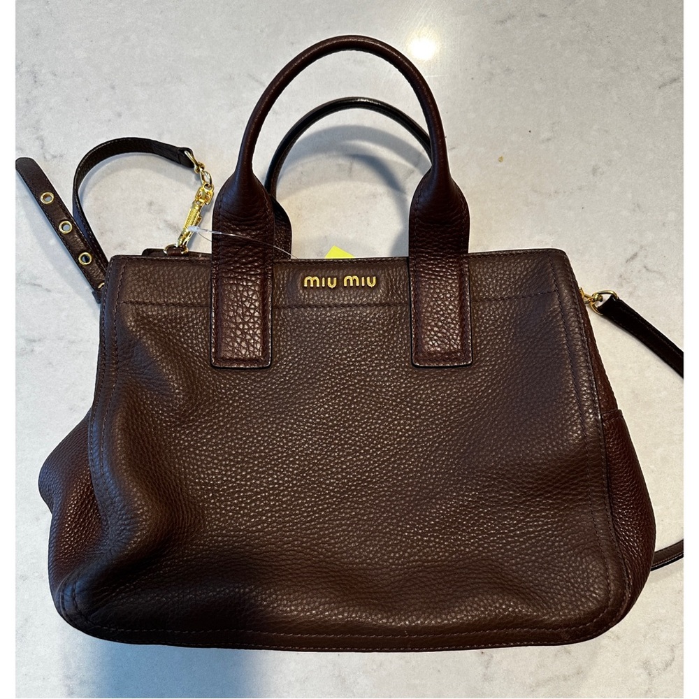 Miu Miu Brown Leather Handbag